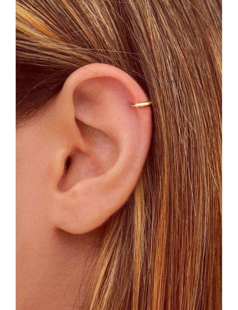 Petites boucles d'oreilles créoles hélix