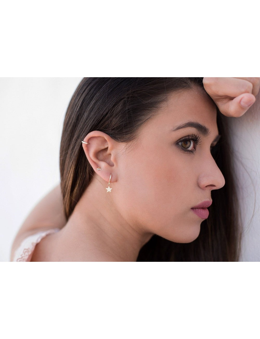 Petites boucles d'oreilles créoles hélix