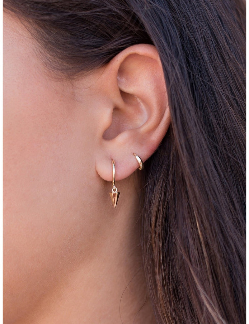 Petites boucles d'oreilles créoles hélix