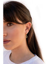 Pendientes de aro huggie con charm en forma de serpiente