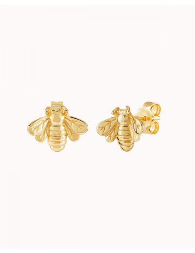 Pendientes stud grande en forma de abeja