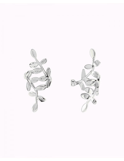 Pendientes ear cuff conch en forma de hojas