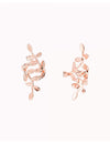 Leaves Shaped Conch Ear Cuff Earrings