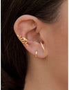 Leaves Shaped Conch Ear Cuff Earrings