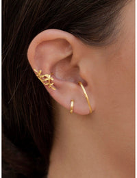 Leaves Shaped Conch Ear Cuff Earrings