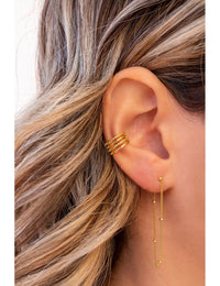 Boucles d'oreilles à longue chaîne avec boules