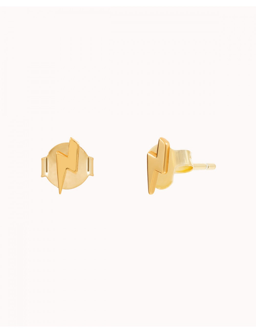 Dainty & Tiny Lightning Bolt Shaped Stud Earrings