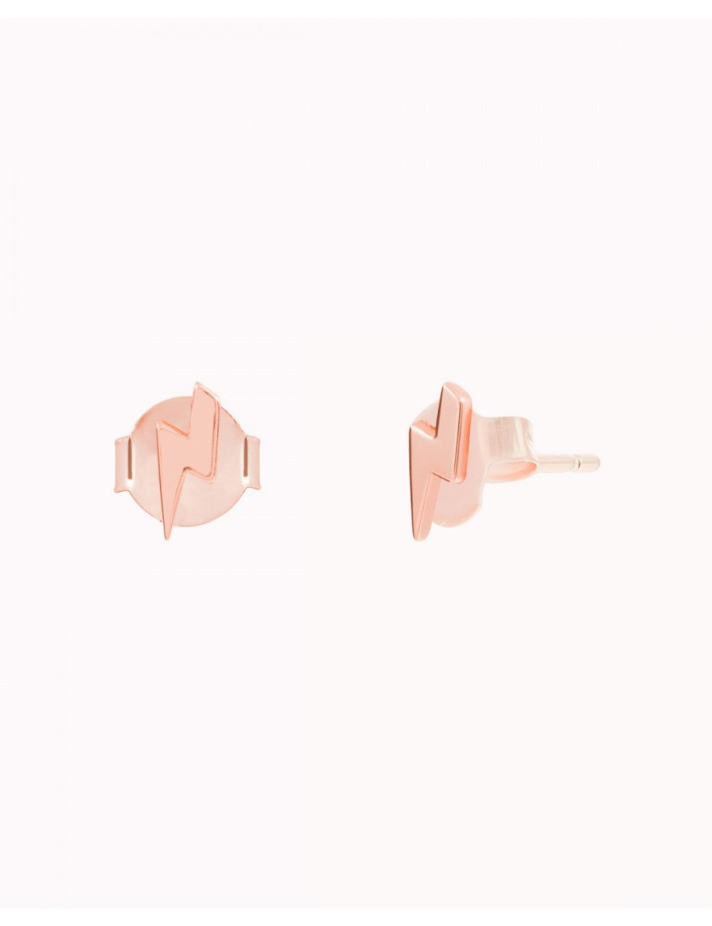 Dainty & Tiny Lightning Bolt Shaped Stud Earrings