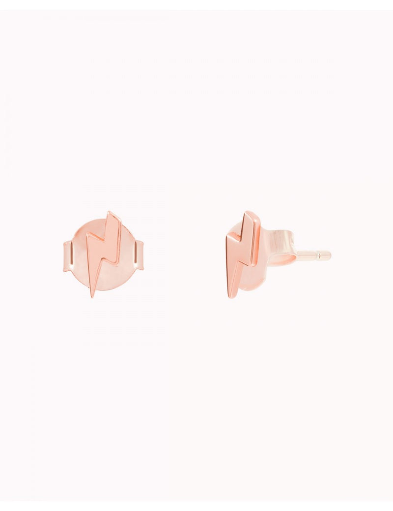 Dainty & Tiny Lightning Bolt Shaped Stud Earrings