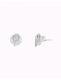 Dainty & Tiny Lightning Bolt Shaped Stud Earrings