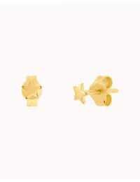 Pendientes stud minimalistas en forma de estrella - Tamaño mediano