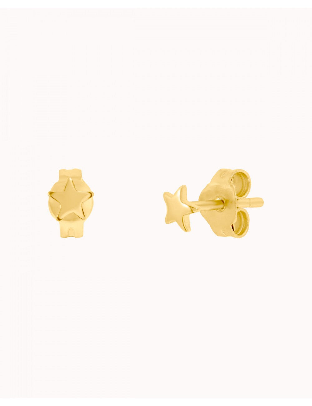 Pendientes stud minimalistas en forma de estrella - Tamaño mediano