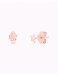 Pendientes stud minimalistas en forma de estrella - Tamaño mediano