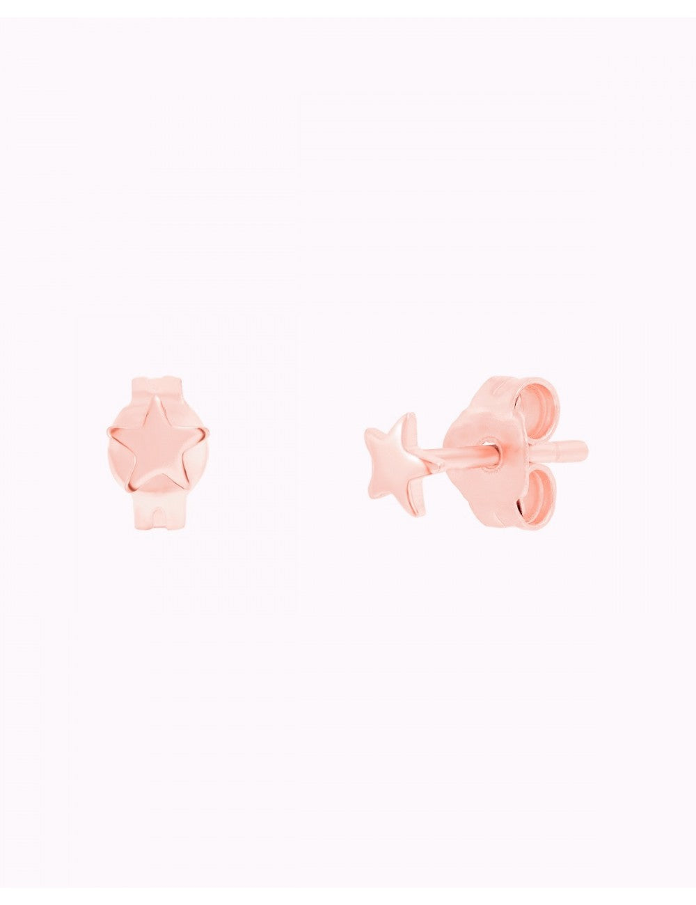 Pendientes stud minimalistas en forma de estrella - Tamaño mediano