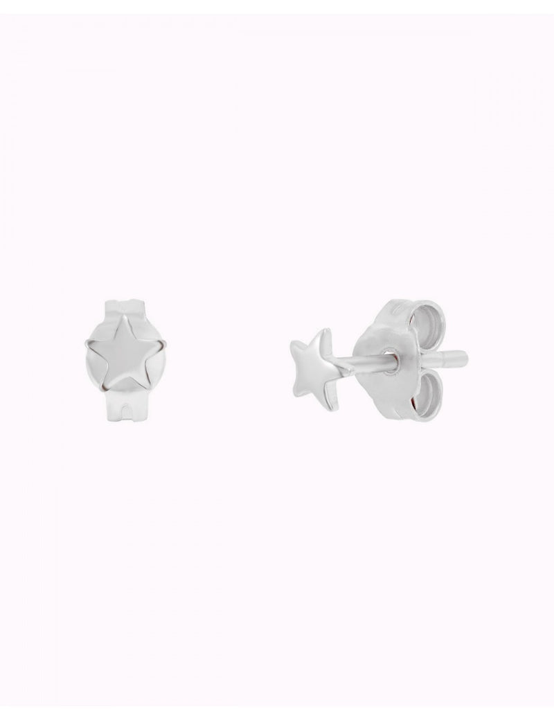 Pendientes stud minimalistas en forma de estrella - Tamaño mediano