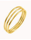 Anillo minimalista con tres bandas