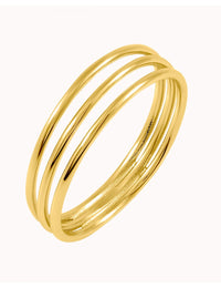 Anillo minimalista con tres bandas