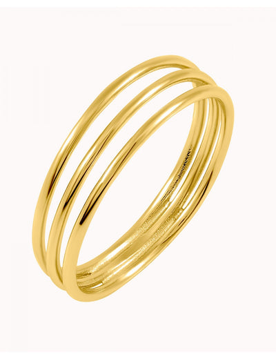 Bague minimaliste à trois bandes