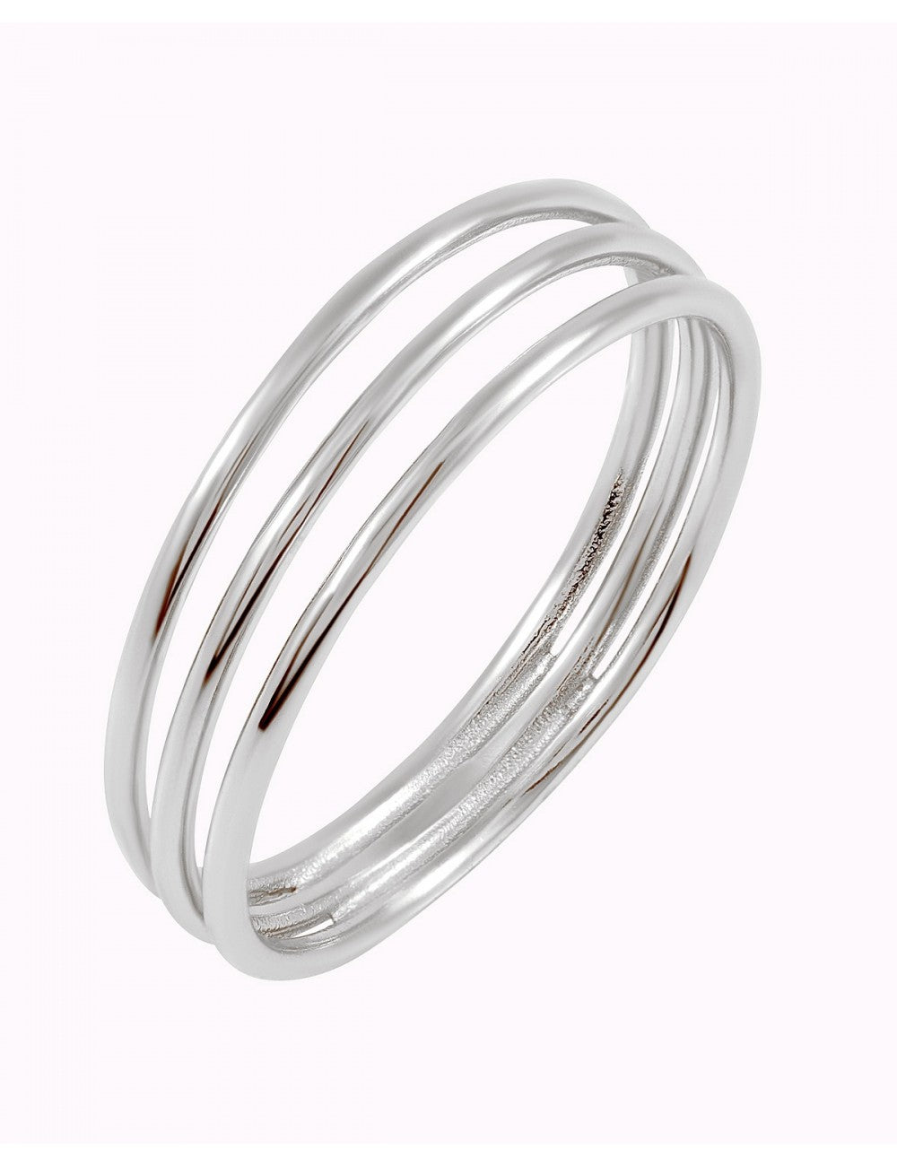 Anillo minimalista con tres bandas
