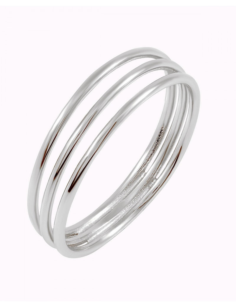 Anillo minimalista con tres bandas