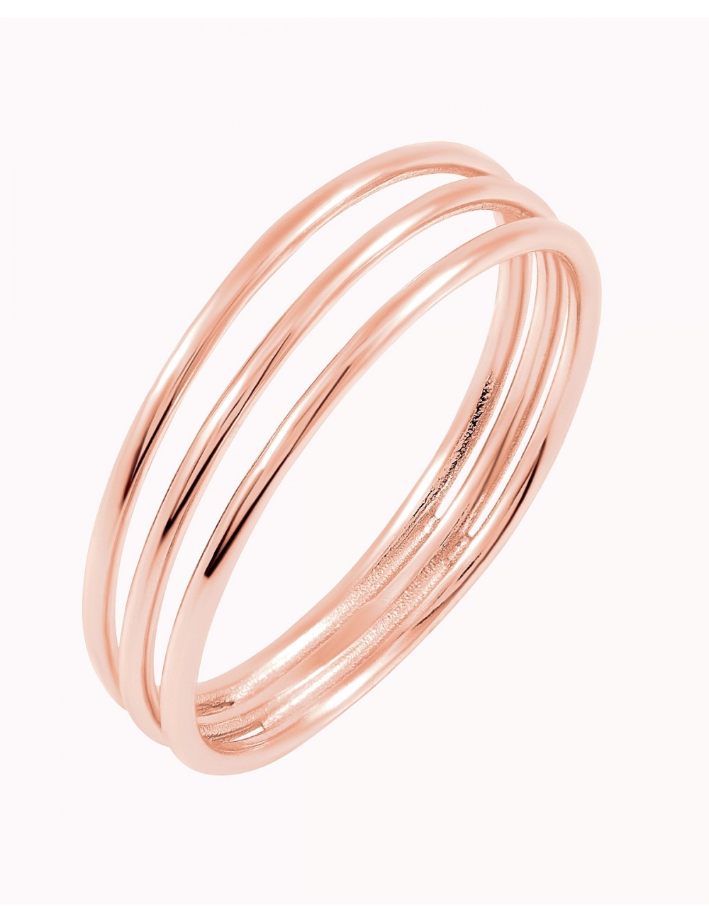 Anillo minimalista con tres bandas