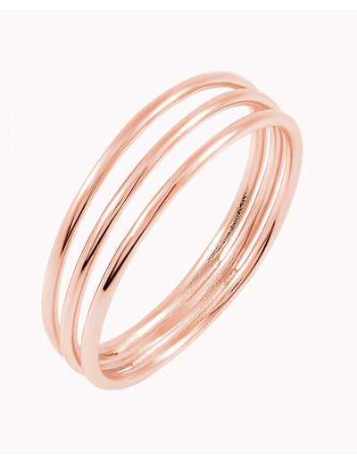 Bague minimaliste à trois bandes