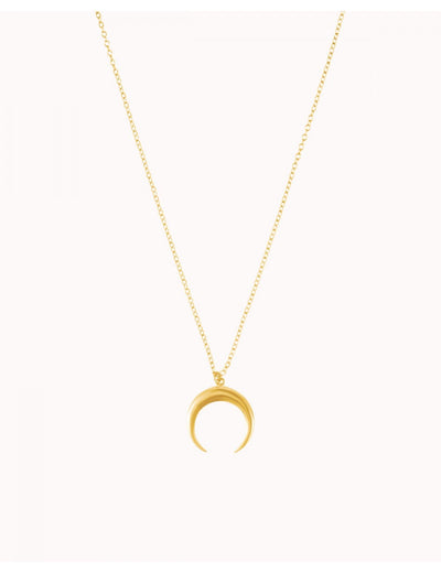 Collar con colgante en forma de luna invertida