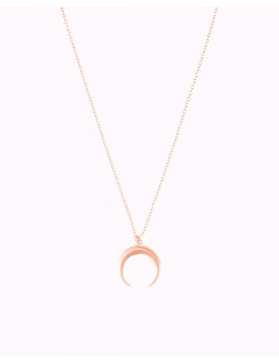 Collar con colgante en forma de luna invertida