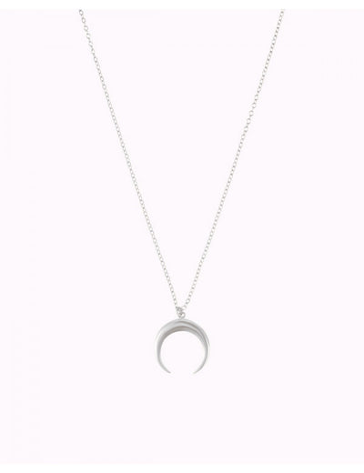 Collar con colgante en forma de luna invertida