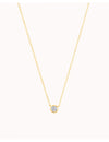 Collier avec pendentif solitaire en zircone sertie clos
