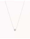 Collier avec pendentif solitaire en zircone sertie clos