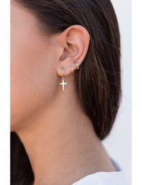 Creolen mit Kreuz