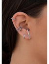 Ear Lobe Cuff Huggie Hoop Earrings