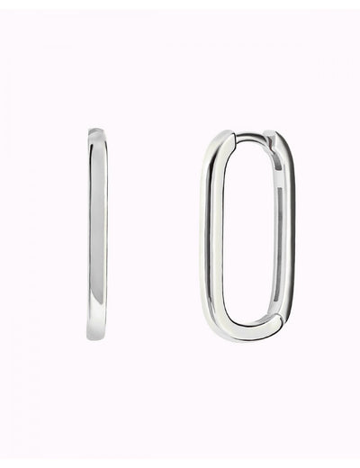 Boucles d'oreilles créoles rectangulaires