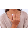 Bague minimaliste en forme de vague océanique