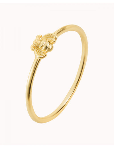 Bague fine avec mini abeille