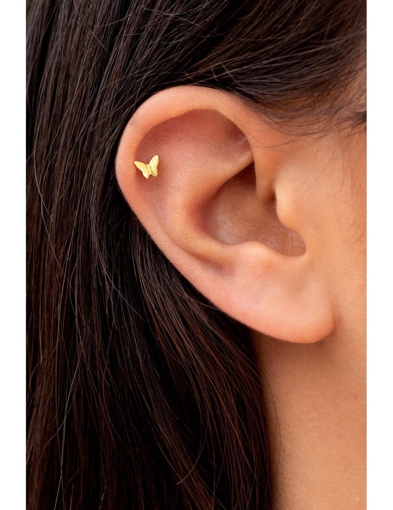 Pendientes pequeños en forma de mariposa