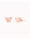 Pendientes pequeños en forma de mariposa