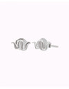 Petites boucles d'oreilles à tige en forme de serpent