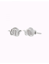 Petites boucles d'oreilles à tige en forme de serpent