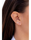 Petites boucles d'oreilles à tige en forme de serpent