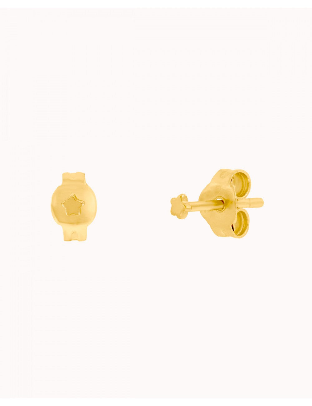 Pendientes stud pequeños en forma de estrella - Tamaño pequeño