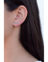 Pendientes stud pequeños en forma de estrella - Tamaño pequeño