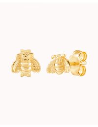Pendientes stud pequeños en forma de abeja mini