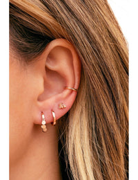 Pendientes stud pequeños en forma de abeja mini