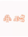 Pendientes stud pequeños en forma de abeja mini