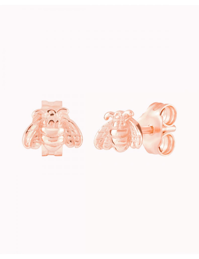 Pendientes stud pequeños en forma de abeja mini