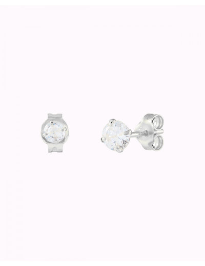Invisible Prongs CZ Stud Earrings - Two sizes available