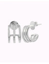 Triple Band Huggie Hoop Earrings
