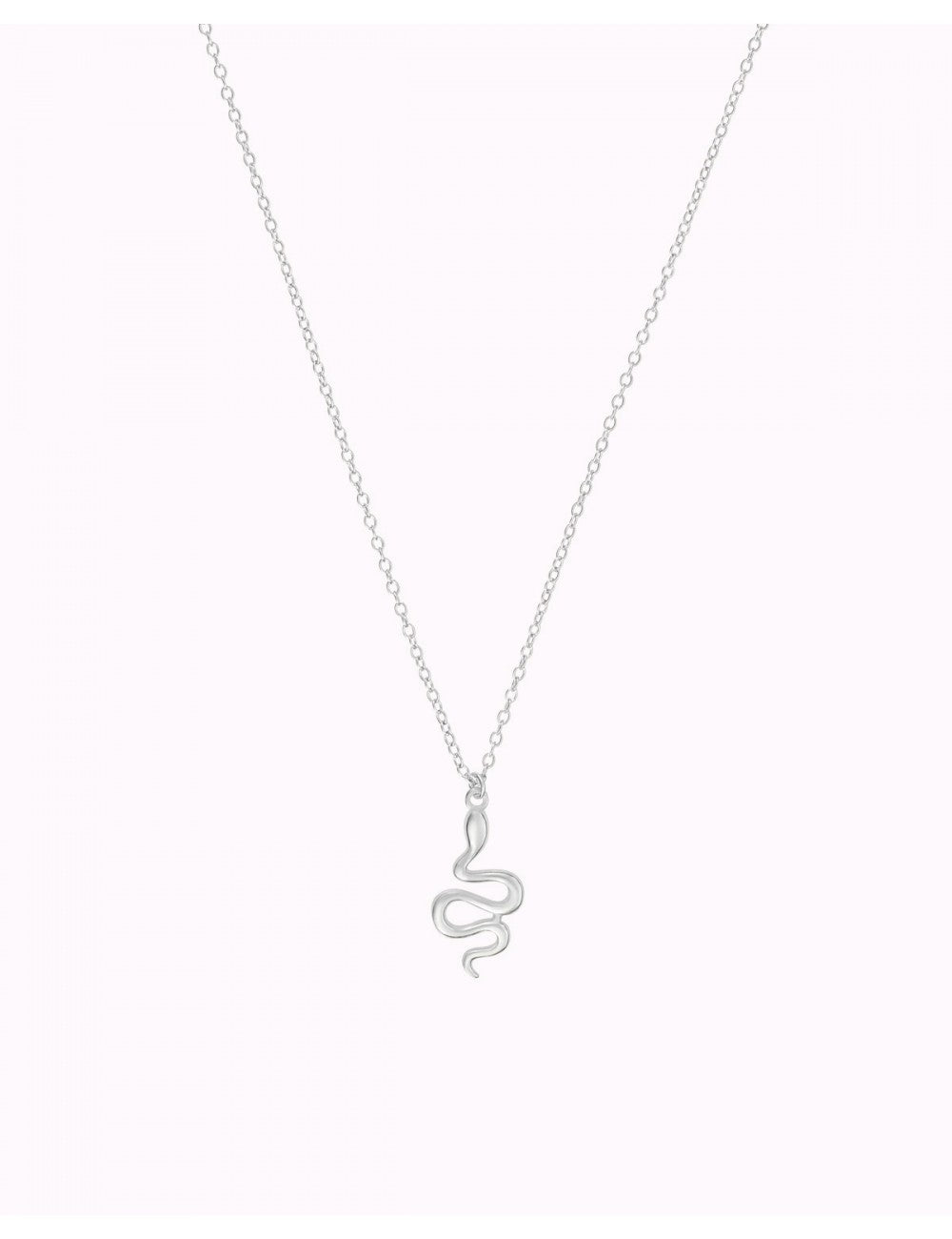 Collar de cadena con colgante en forma de serpiente